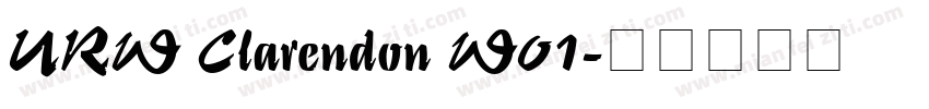 URW Clarendon W01字体转换